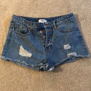 Forever 21 high waist jean shorts